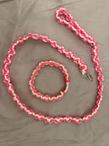 heart shaped braided leash and collar