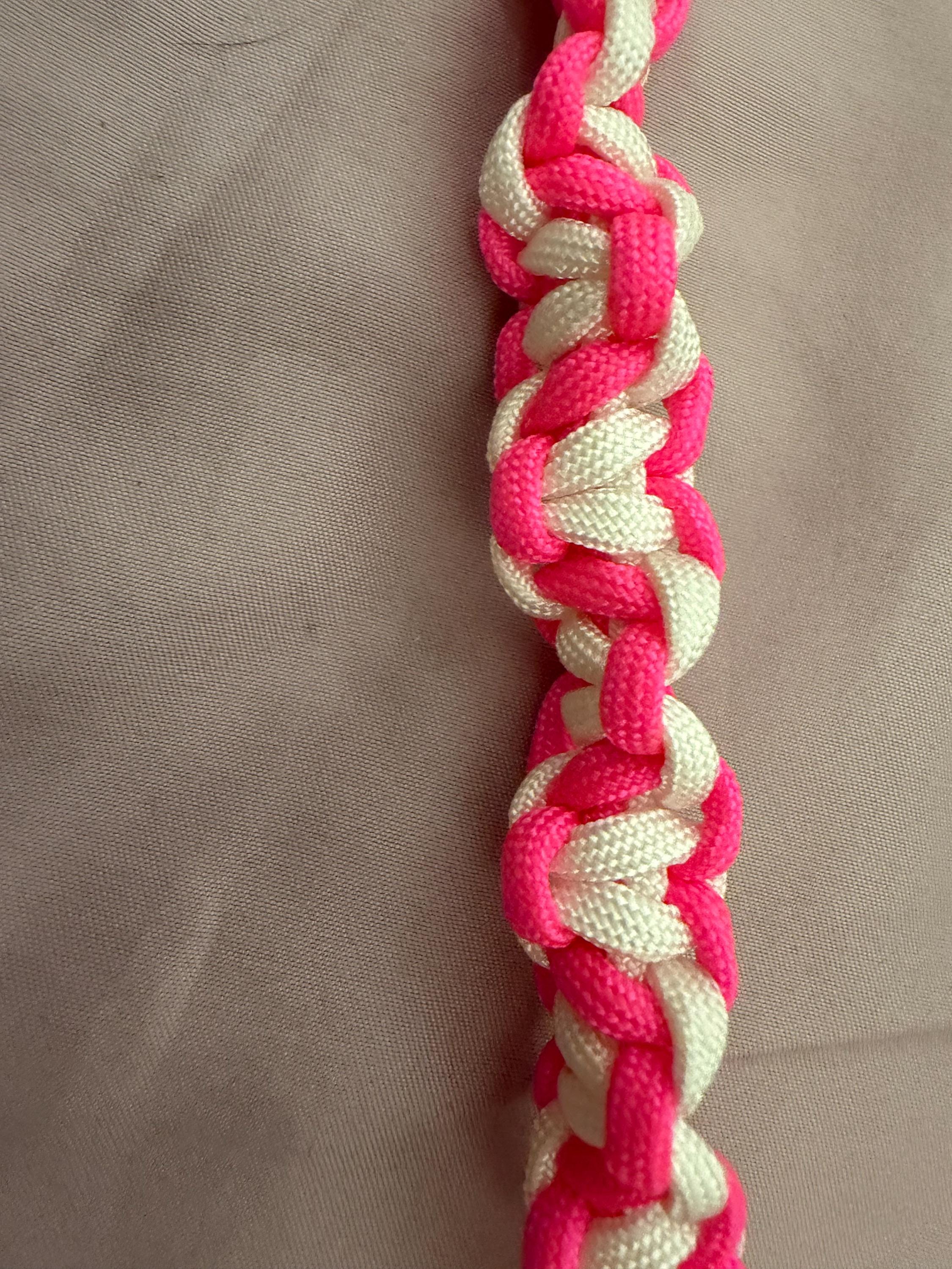heart shaped braided leash and collar