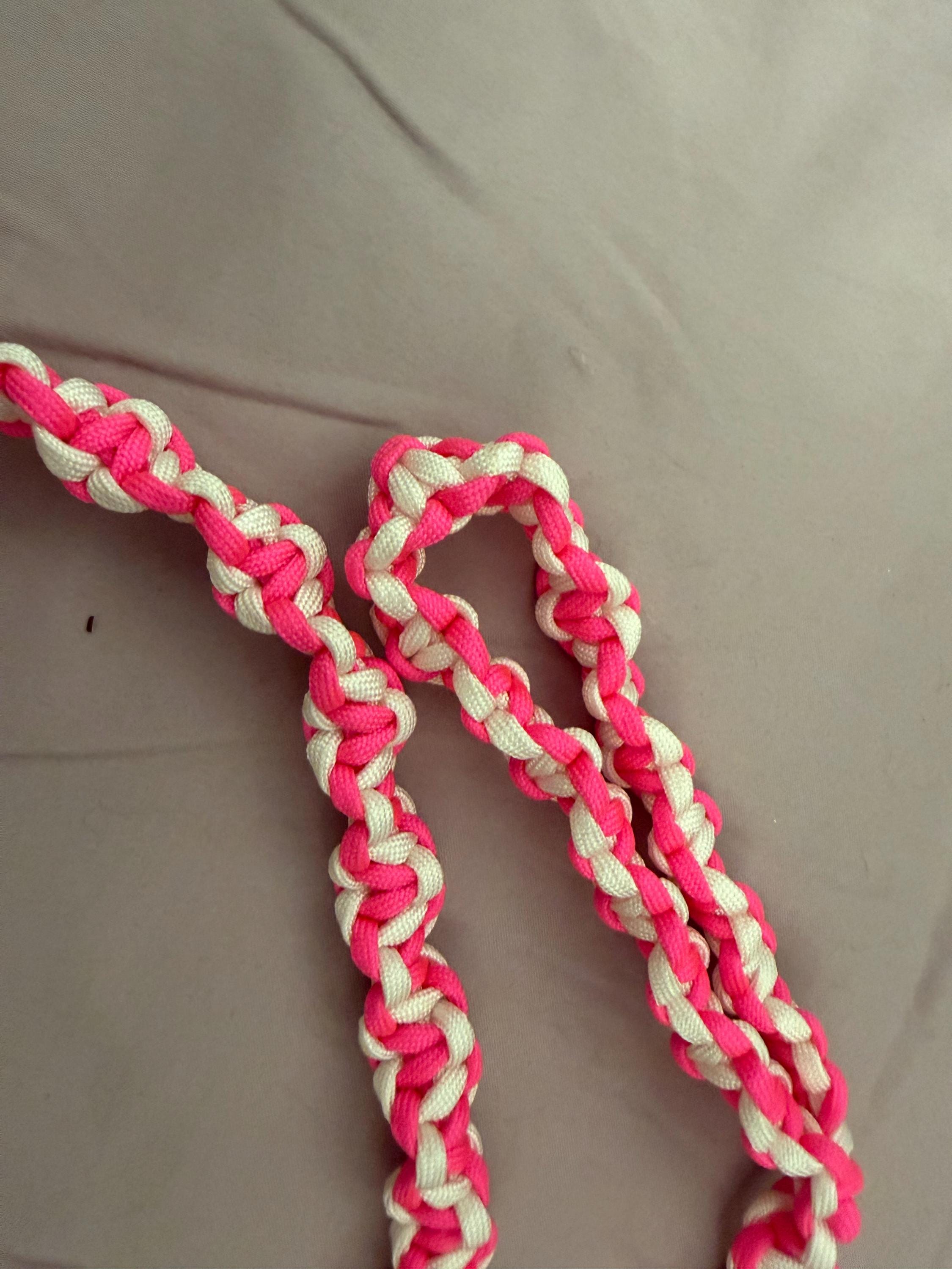 heart shaped braided leash and collar